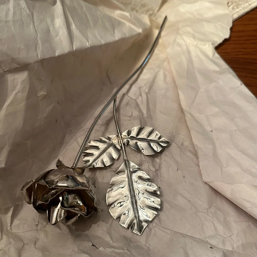 Handmade Sterling Silver Rose
